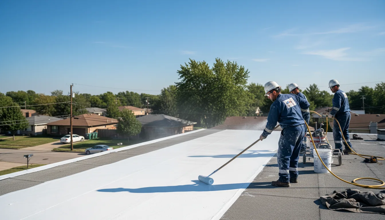 Commercial roof coating in Quechee, VT near me